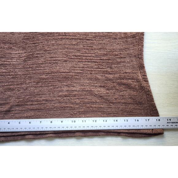 SWEATER/CARDIGAN & TANK TOP-TALBOTS-Made in Italy-Brown Knit-2 Pieces-Size PL - Picture 10 of 16